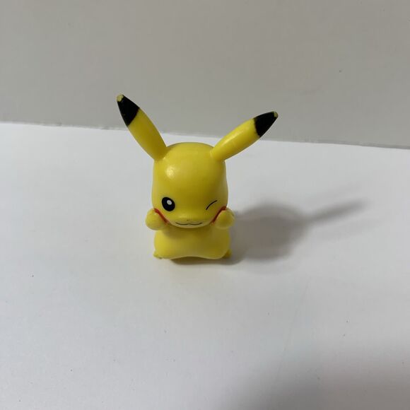 Pikachu Pokemon Miniature‎ 1.5” PVC Plastic Action Figure Toy Collectibles - Picture 1 of 5